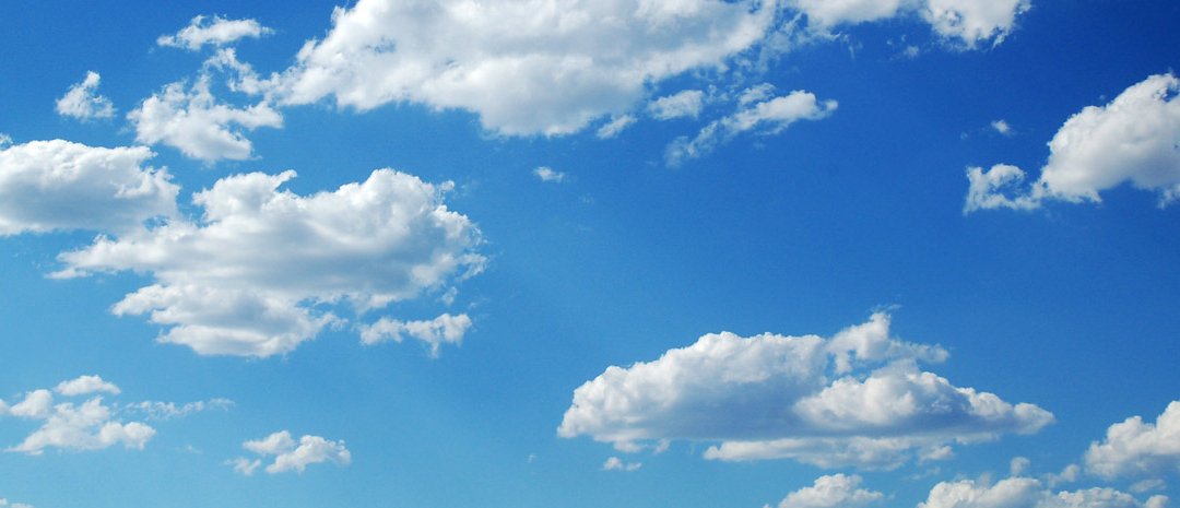 Blue sky with clouds