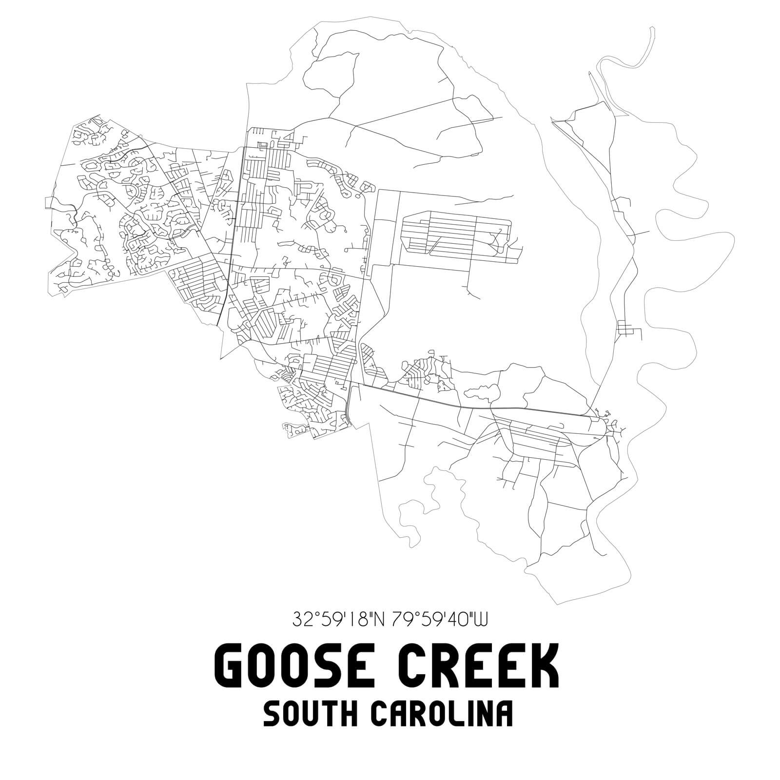 Map of Goose Creek