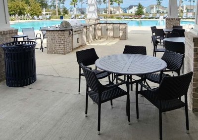 Outdoor kitchen at Four Seasons at Cane Bay